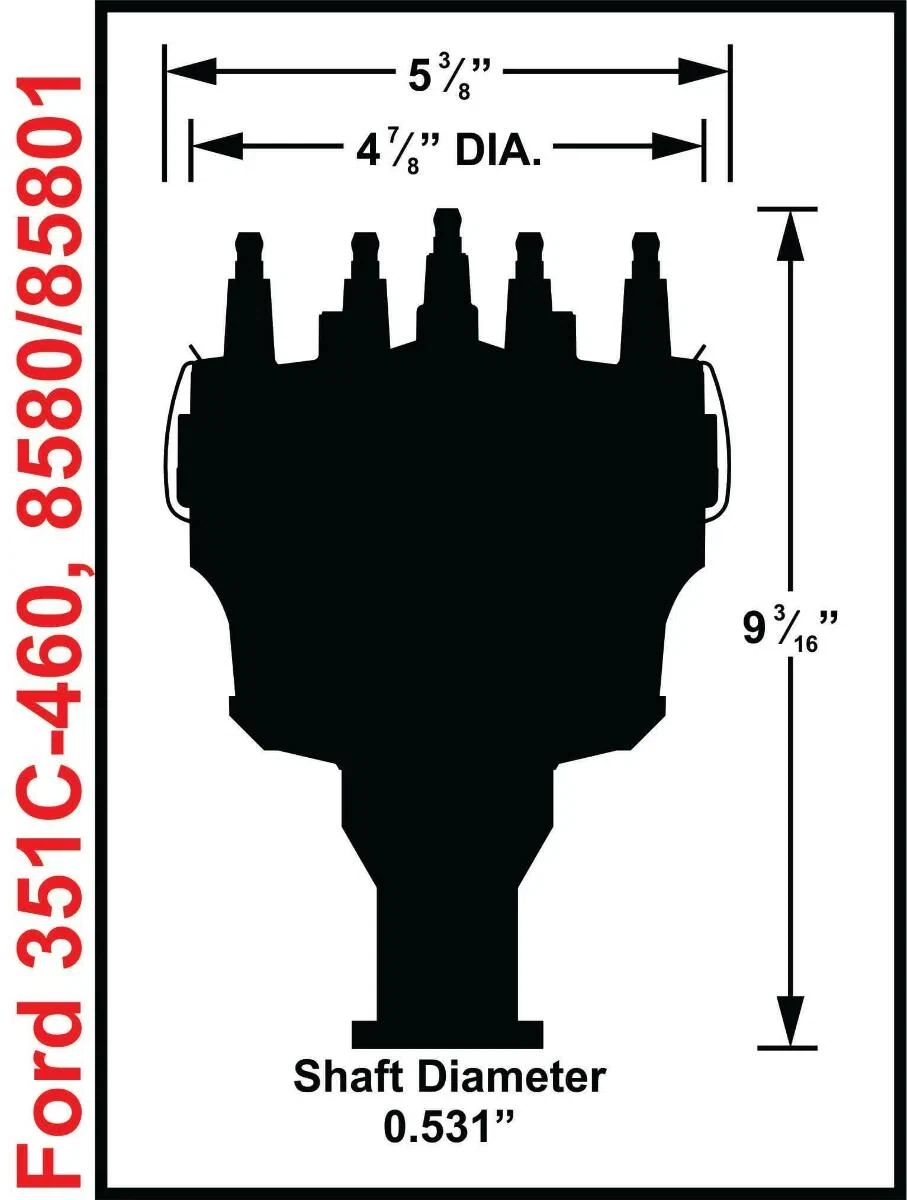 Ford V8 351C-460 Billet Distributor - 8580